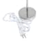 Creekwood Home Nauru 12" Brushed Nickel Petite Metal Stick Table Lamp